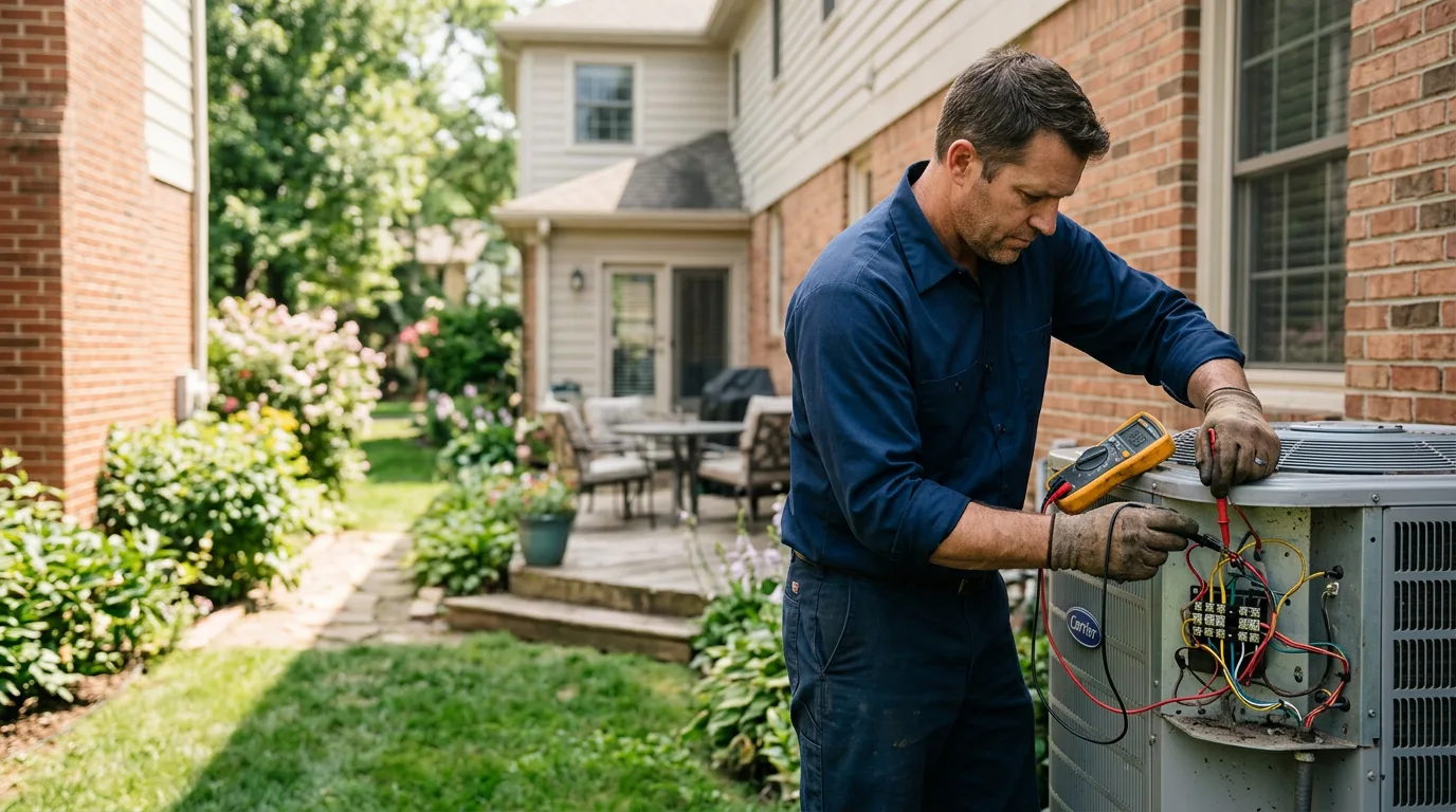 HVAC technician working near Knox City, TX